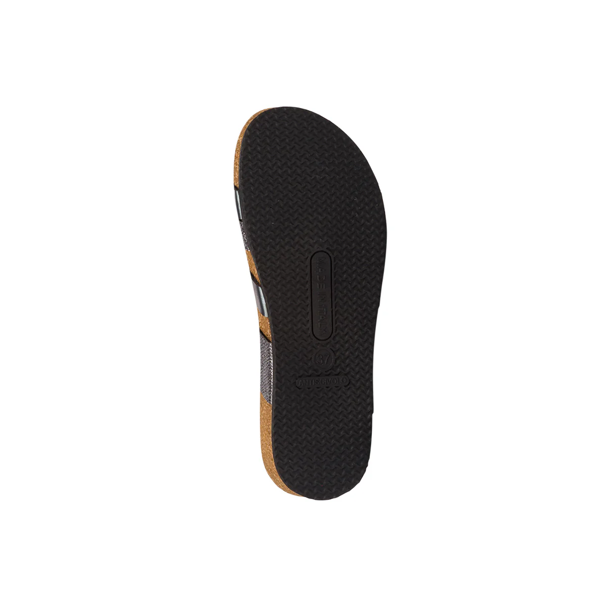 Ciabatte Grigie da Donna con cinturino incrociato e Fibbia regolabile StilRosa - Image 4