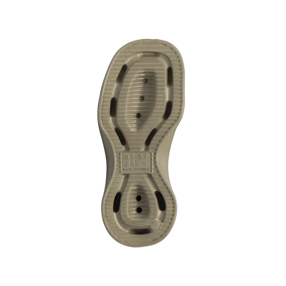Ciabatte in gomma da Donna beige effetto plissé con zeppa De Fonseca - Image 4