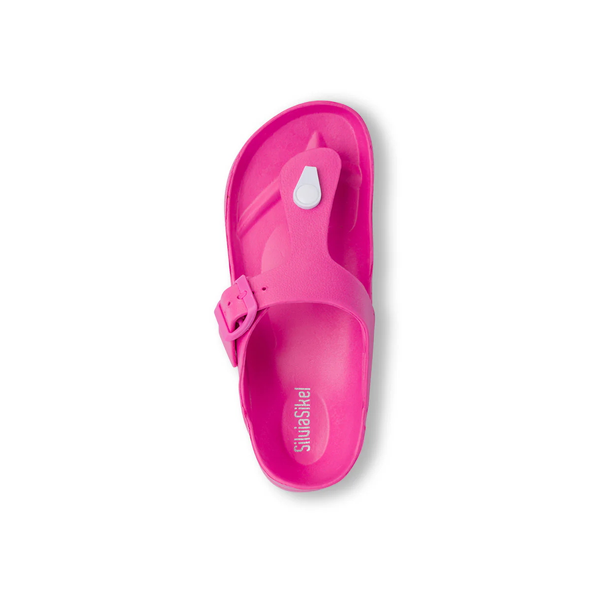 Ciabatte infradito a fascia fucsia da Donna con cinturino regolabile Silvia Sikel - Image 5