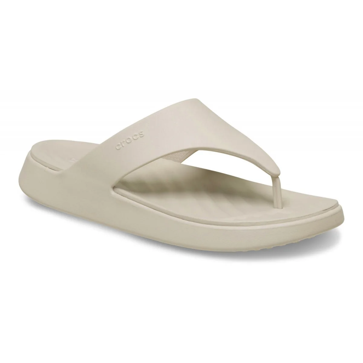 Ciabatte infradito beige da Donna con suola alta Crocs - Image 2