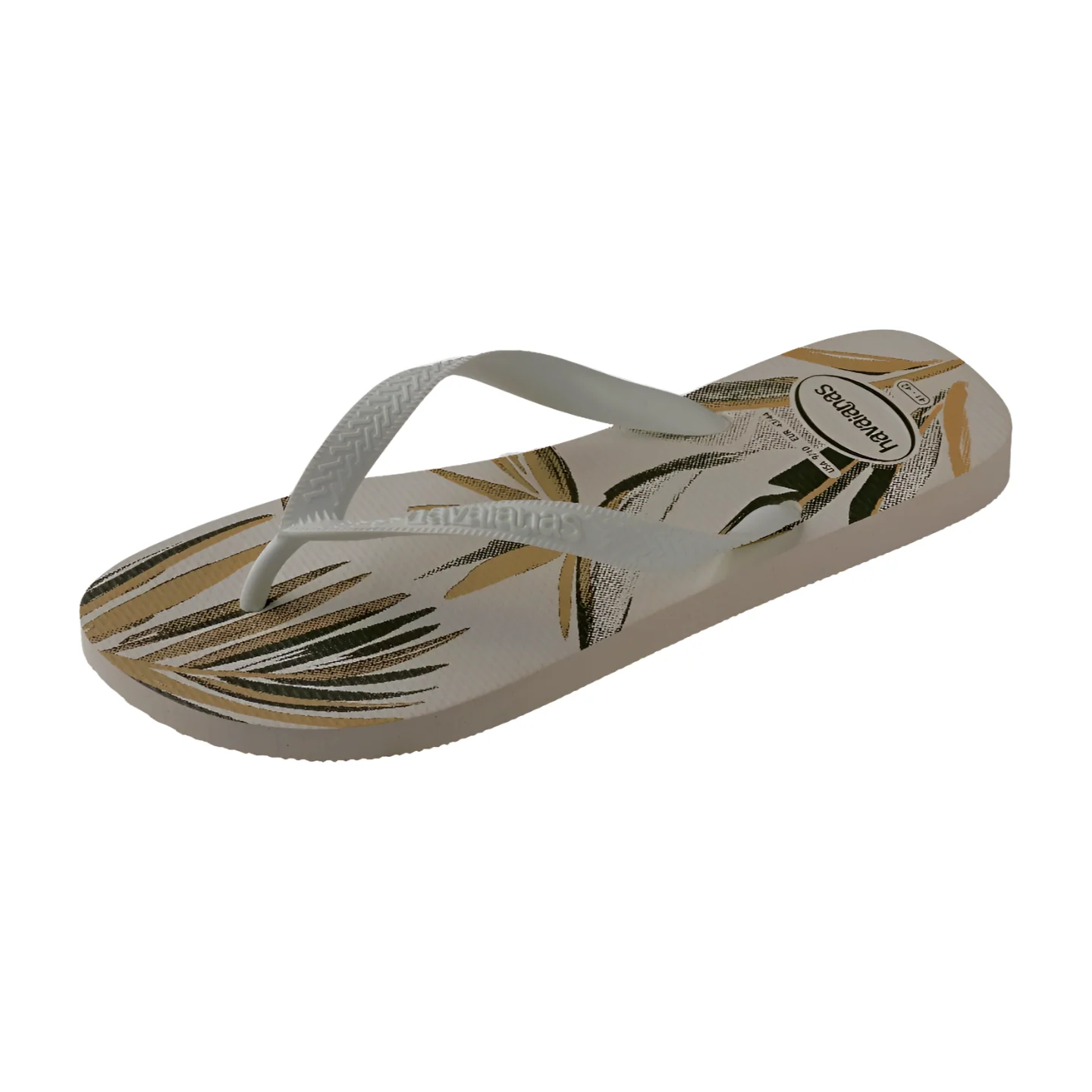 Ciabatte Infradito beige da Uomo  con stampa tropicale Havaianas - Image 4