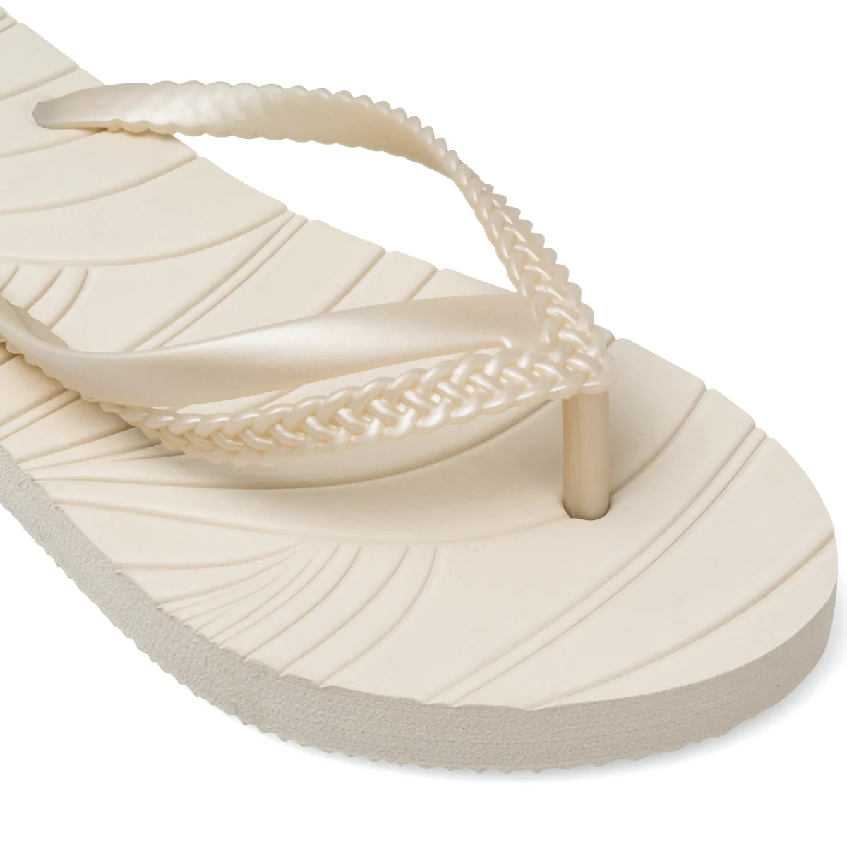 Ciabatte infradito bianche da Donna con fascetta a treccia De Fonseca - Image 6