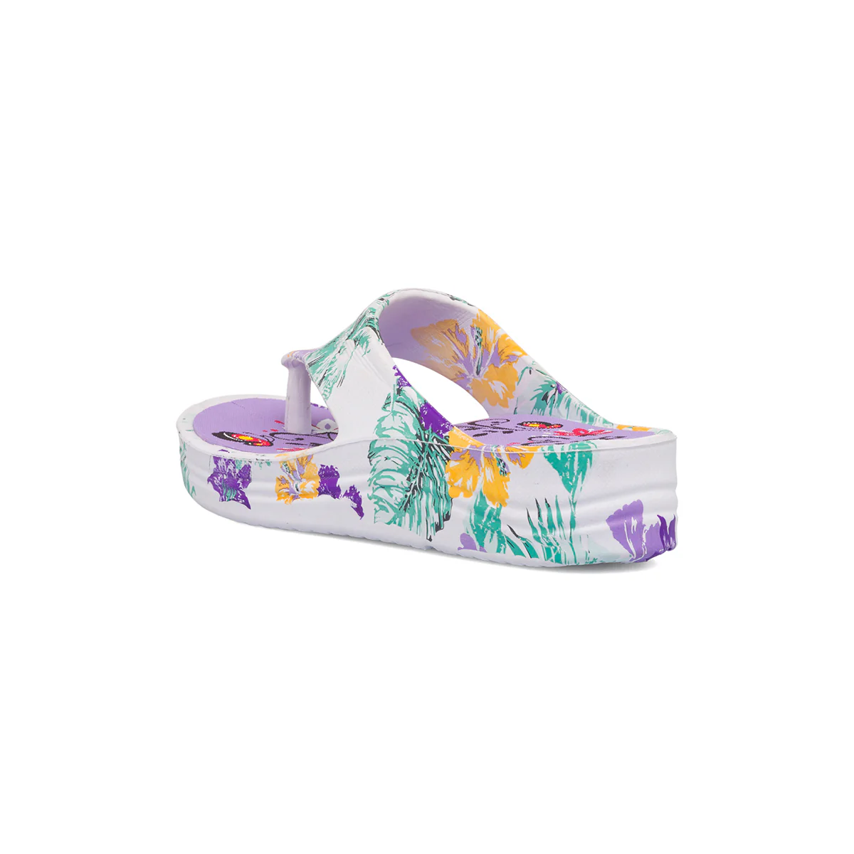 Ciabatte infradito bianche da donna con stampa floreale Jog - Image 3