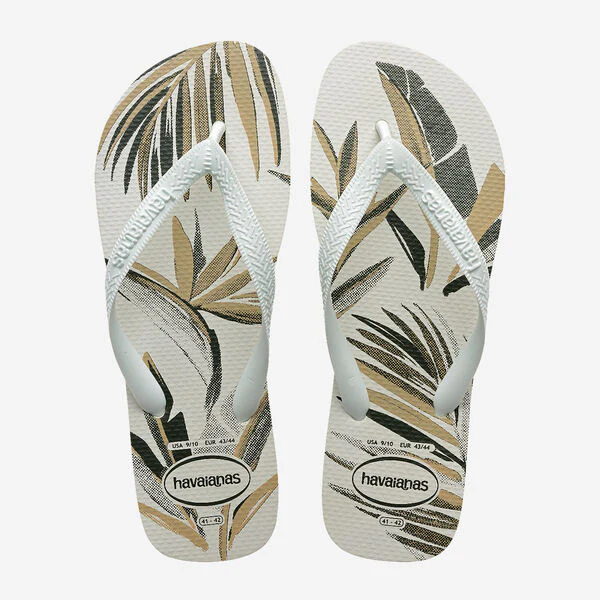 Ciabatte infradito bianche da Uomo con fantasia tropicale Havaianas