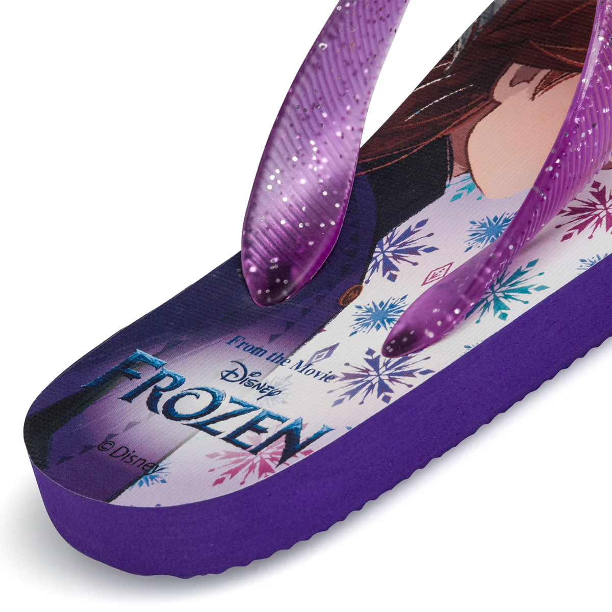 Ciabatte infradito da bambina lilla e blu con luci Frozen - Image 7