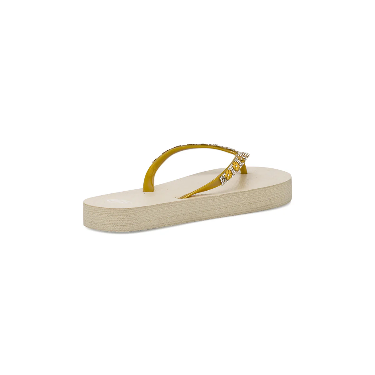 Ciabatte infradito da Donna beige con strass e fiori decorativi Griff - Image 4