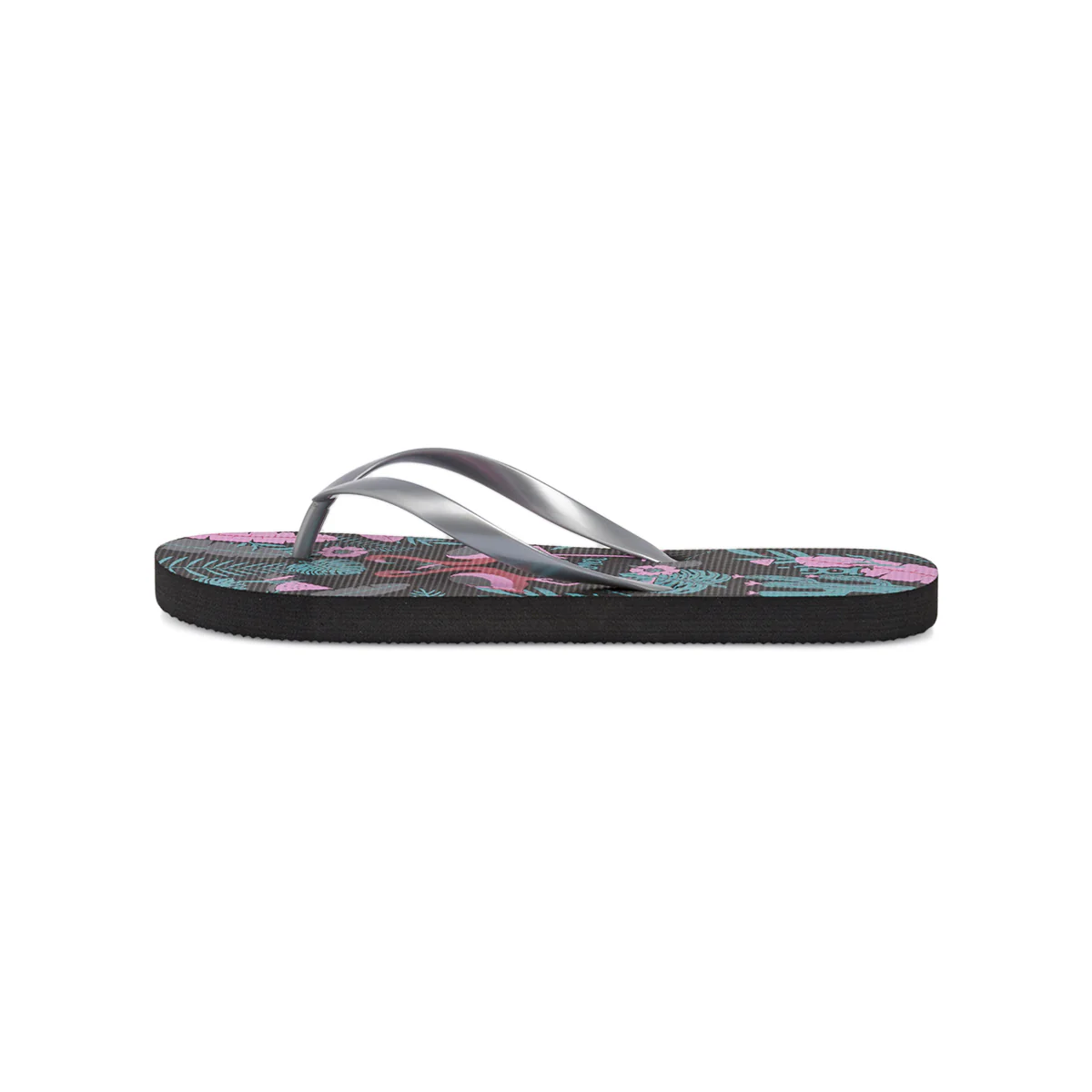 Ciabatte infradito da Donna nere con stampa tropicale Jog - Image 2