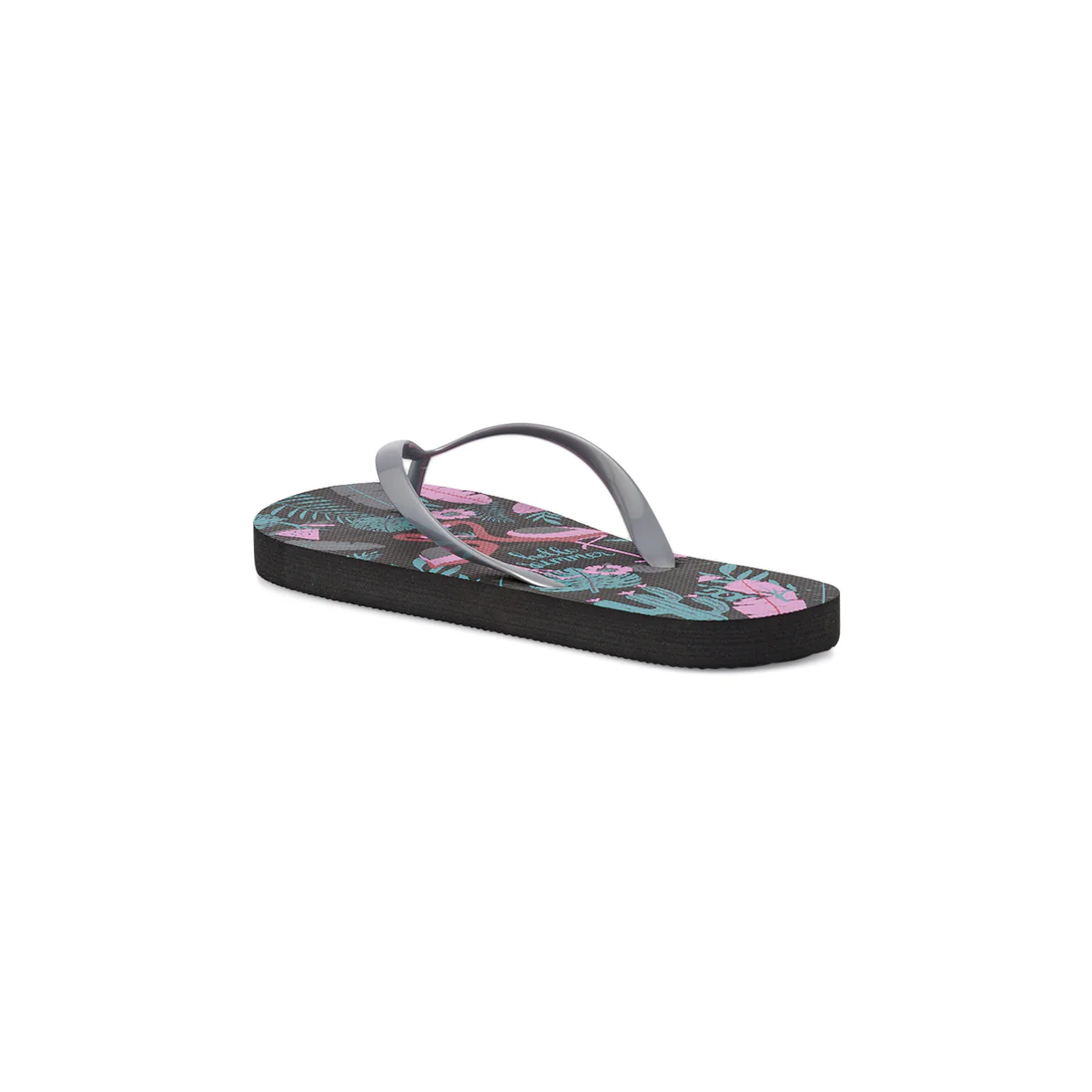 Ciabatte infradito da Donna nere con stampa tropicale Jog - Image 4