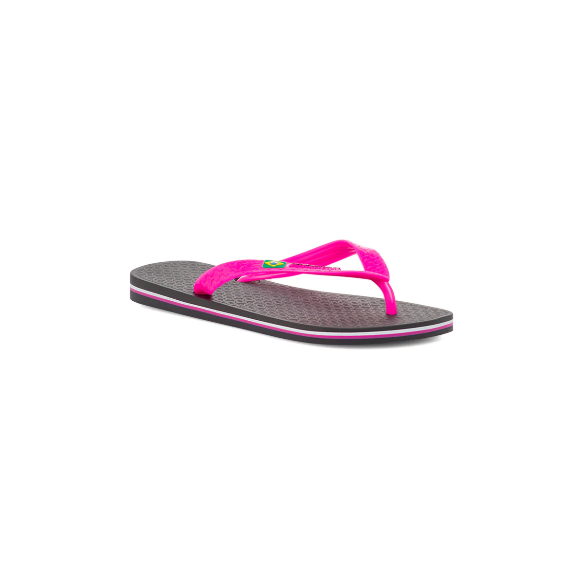 Ciabatte infradito da donna nere e fucsia con bandiera brasile Ipanema Clas Brasil II - Image 3