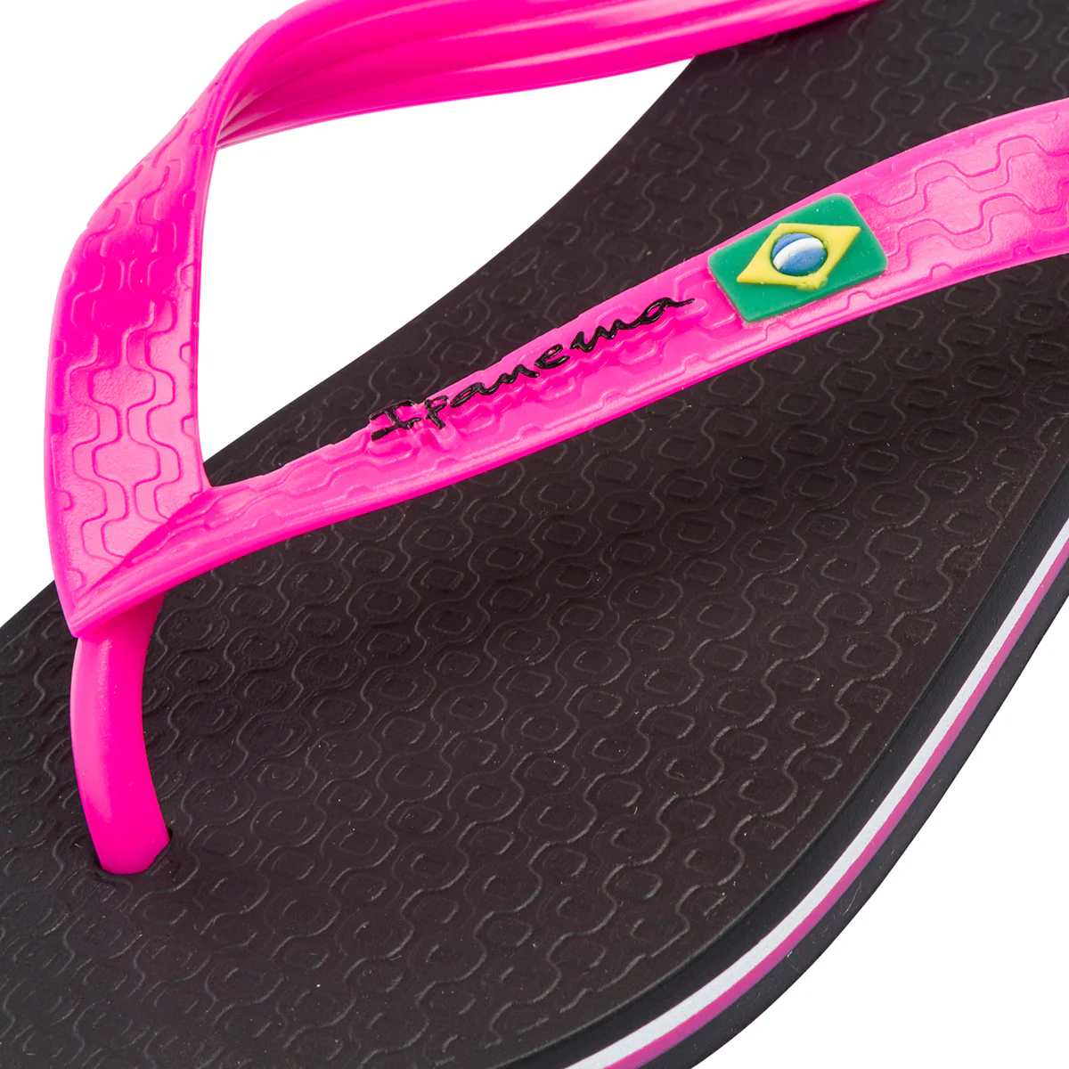 Ciabatte infradito da donna nere e fucsia con bandiera brasile Ipanema Clas Brasil II - Image 6