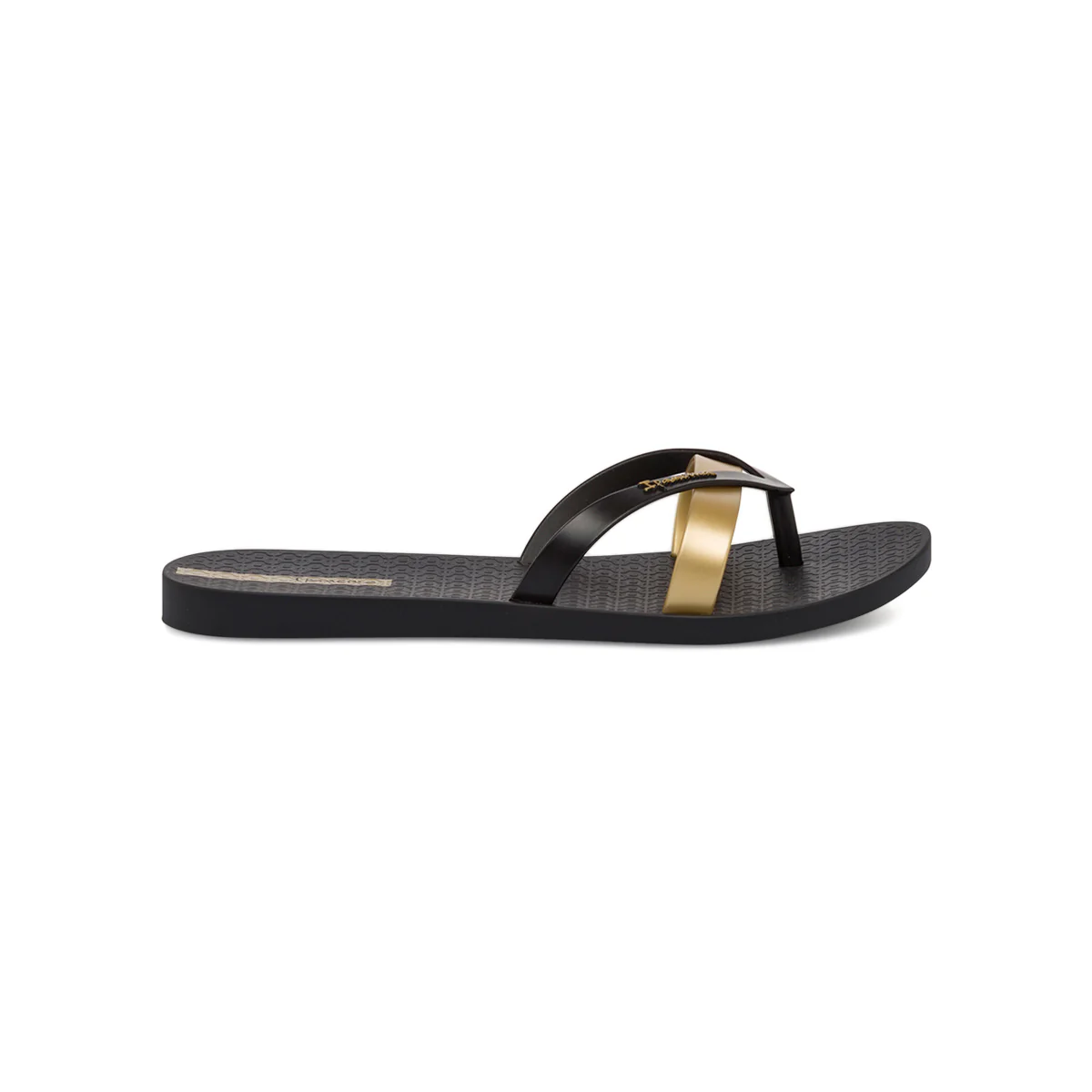 Ciabatte infradito da Donna nere e oro con fascette incrociate Ipanema - Image 5