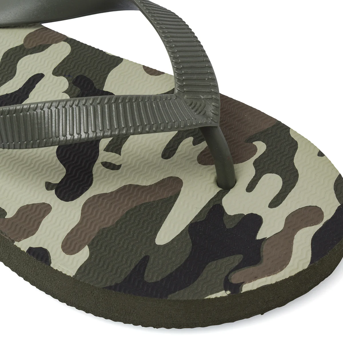 Ciabatte infradito da Uomo verdi con fantasia camouflage De Fonseca - Image 6