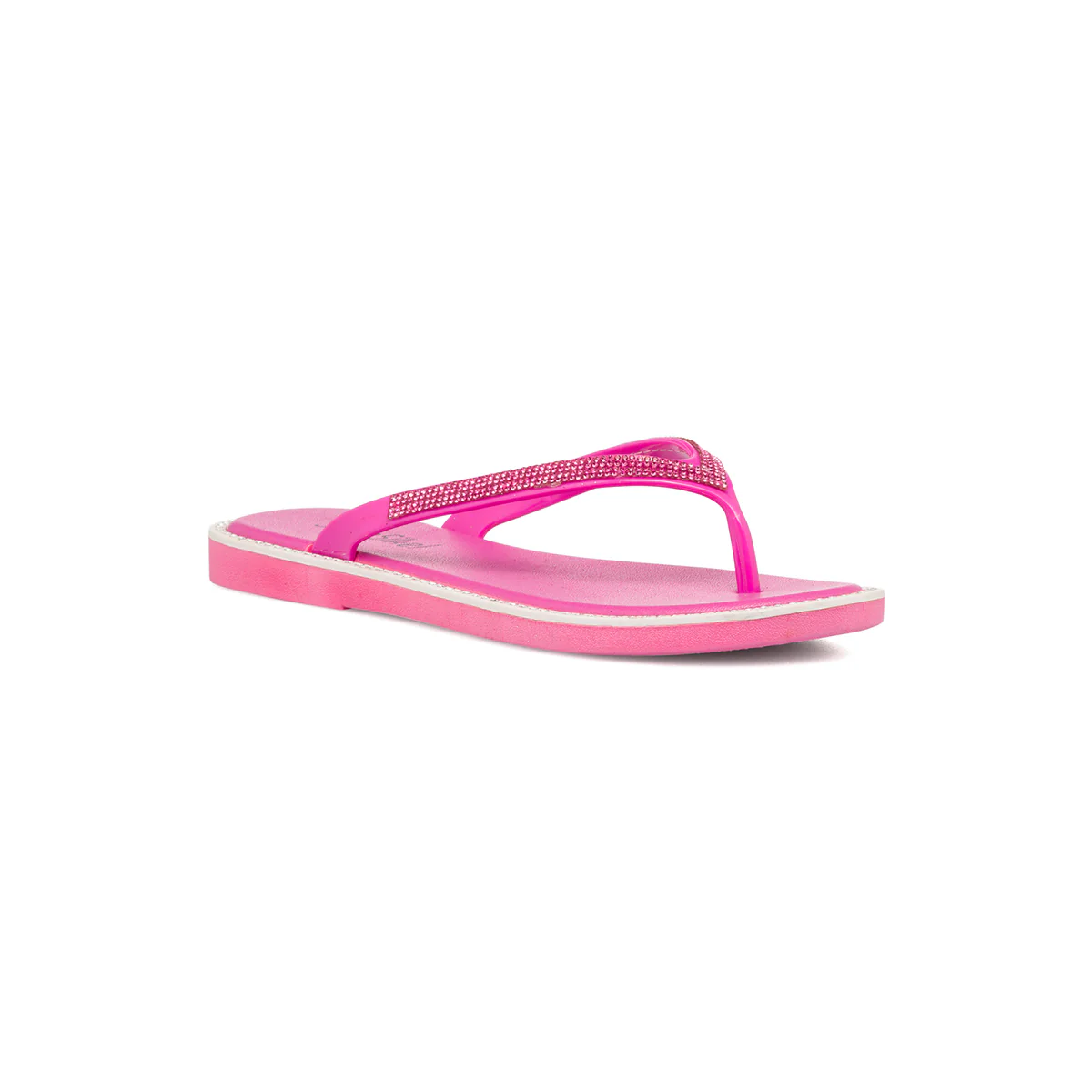 Ciabatte infradito fucsia con strass da donna Silvia Sikel - Image 2