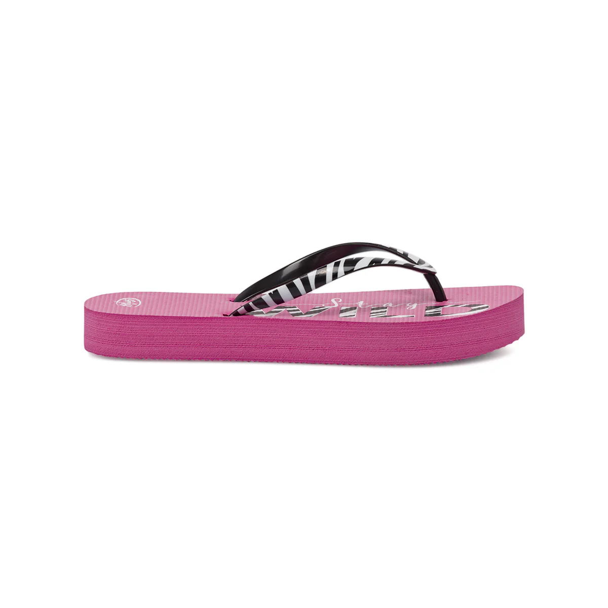 Ciabatte infradito fucsia da Donna con stampa zebrata e platform Griff - Image 5