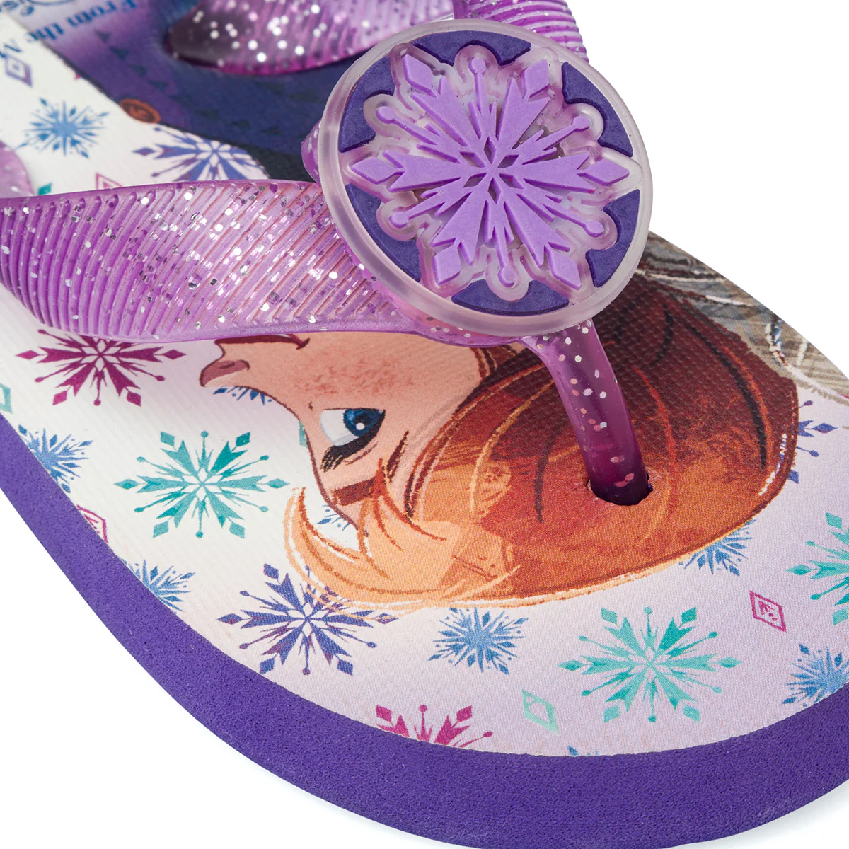 Ciabatte infradito lilla da Bambina con stampa sulla suola Frozen - Image 6