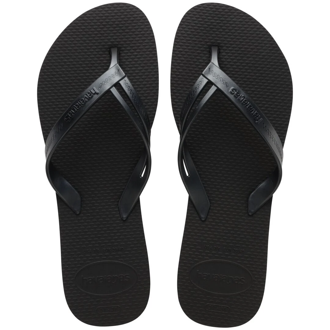 Ciabatte infradito nere da Donna con fascette larghe Havaianas