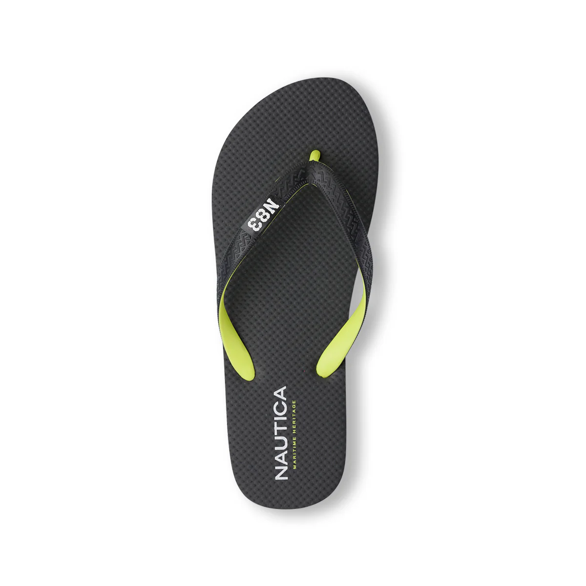 Ciabatte Infradito Nere da Uomo con inserti giallo fluo Nautica - Image 4