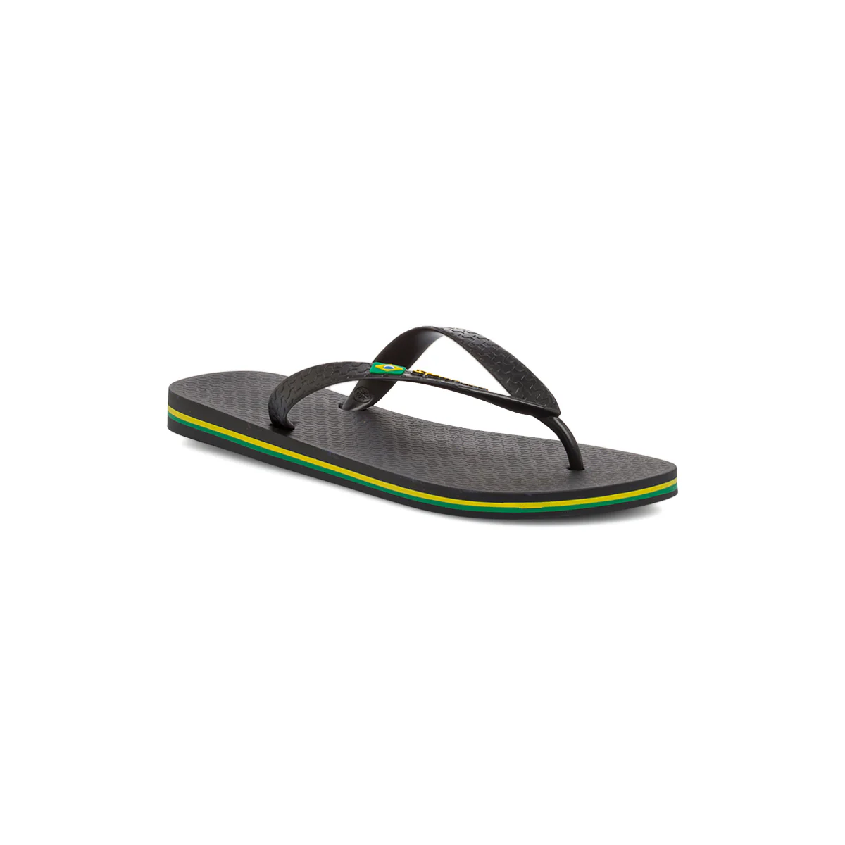 Ciabatte infradito nere da Uomo con logo bandiera Brasile Ipanema Brasil - Image 2