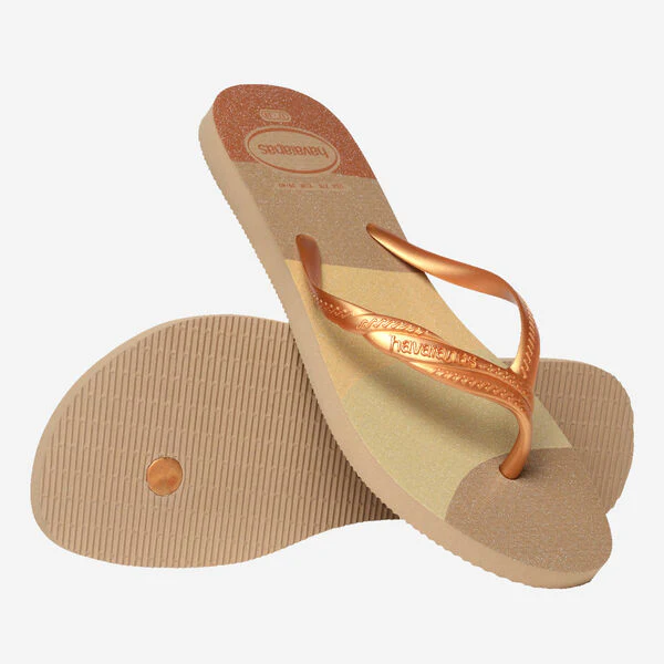 Ciabatte infradito Oro e Beige da Donna Havaianas Fantasia Gloss - Image 2