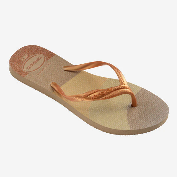 Ciabatte infradito Oro e Beige da Donna Havaianas Fantasia Gloss - Image 4