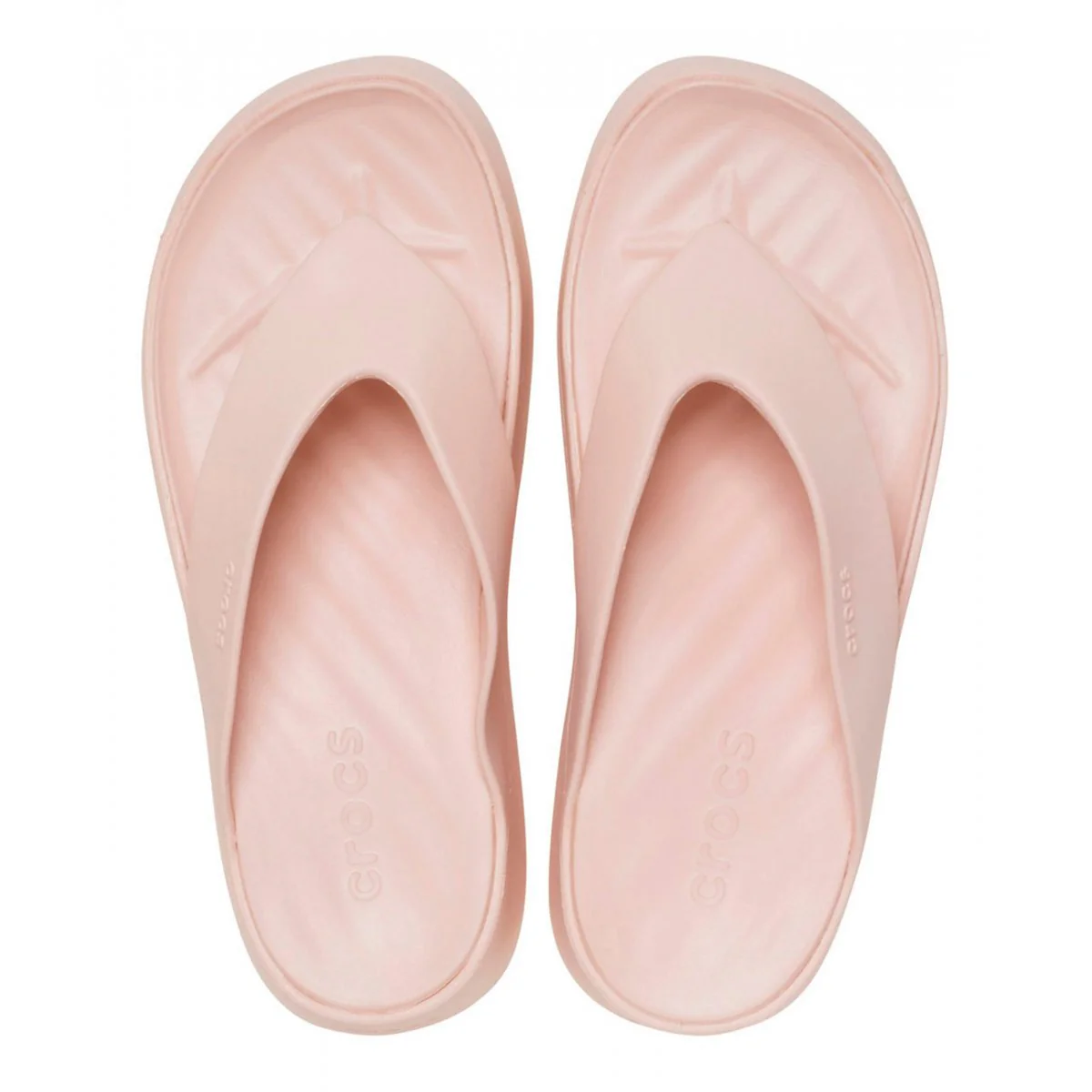 Ciabatte infradito rosa da Donna con suola platform Crocs - Image 3