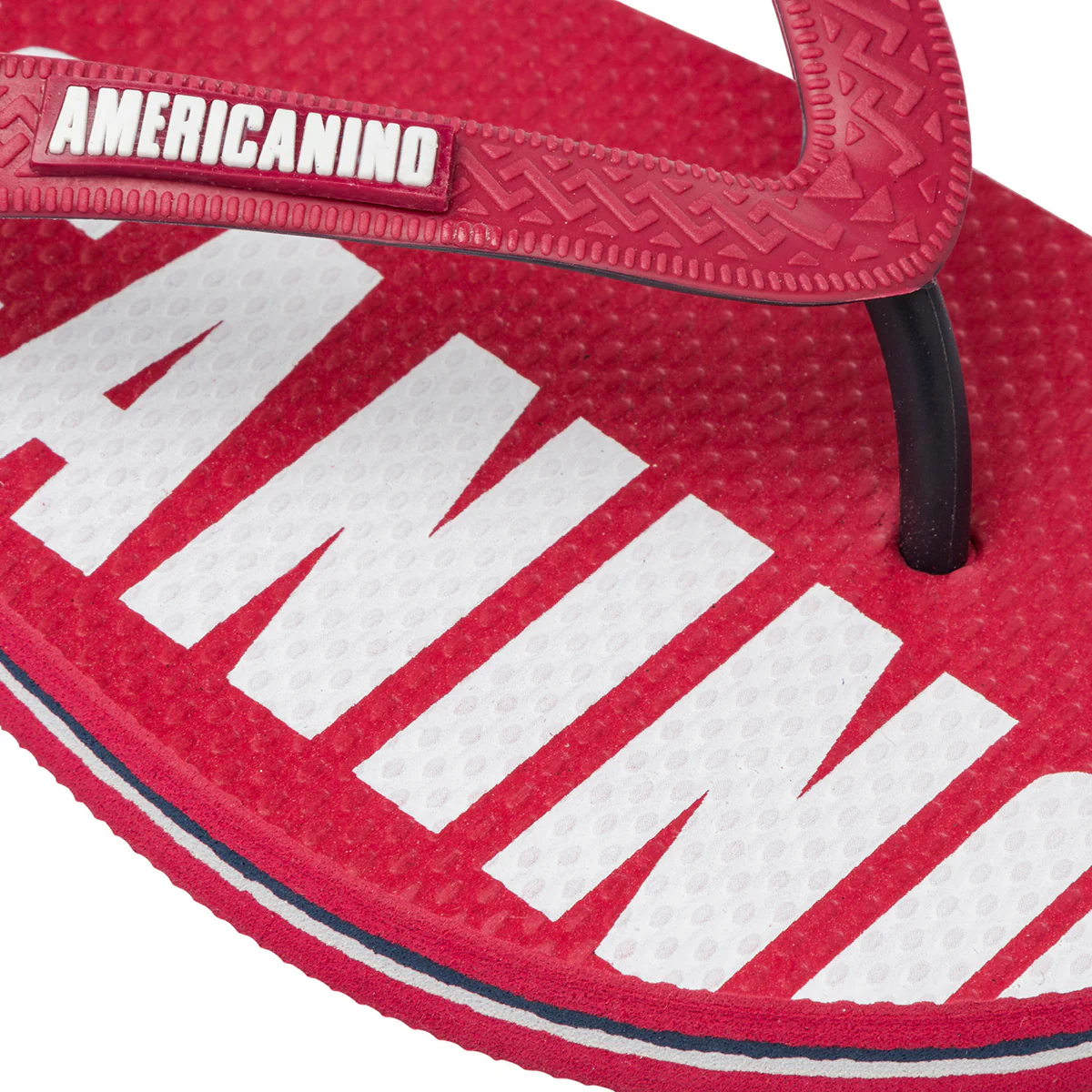 Ciabatte Infradito rosse da Uomo con logo sulla suola Americanino - Image 4