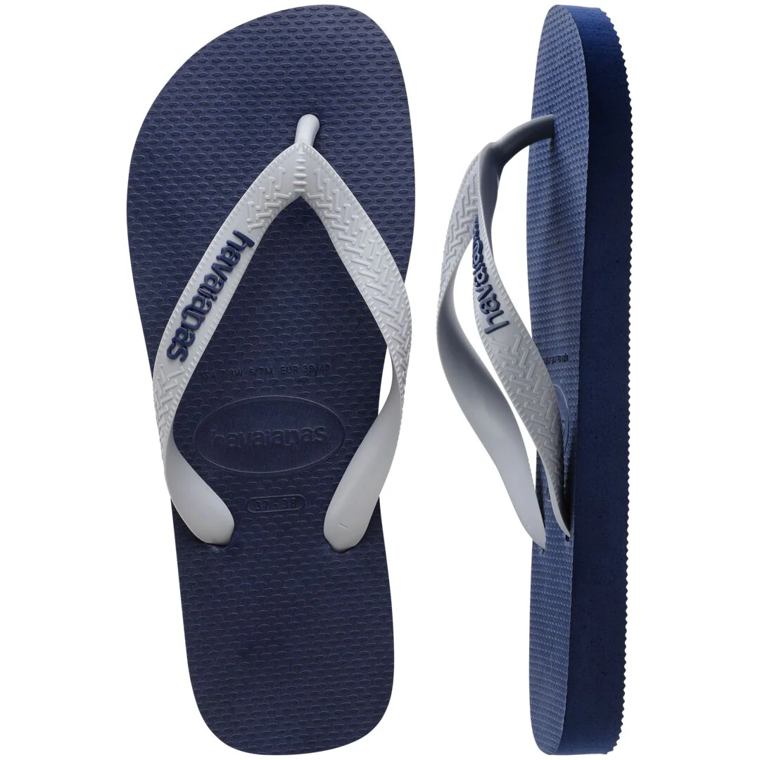 Ciabatte infradito Unisex blu con listini a contrasto Havaianas