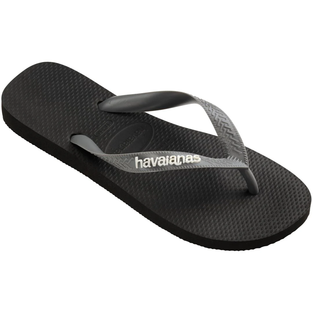 Ciabatte infradito Unisex Nere e grigie con suola in gomma Havaianas - Image 3