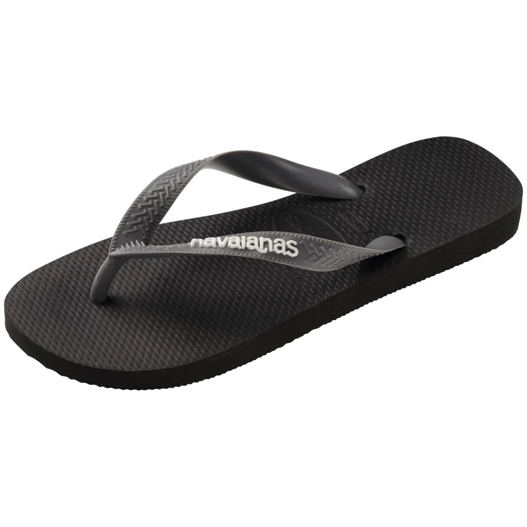 Ciabatte infradito Unisex Nere e grigie con suola in gomma Havaianas - Image 4