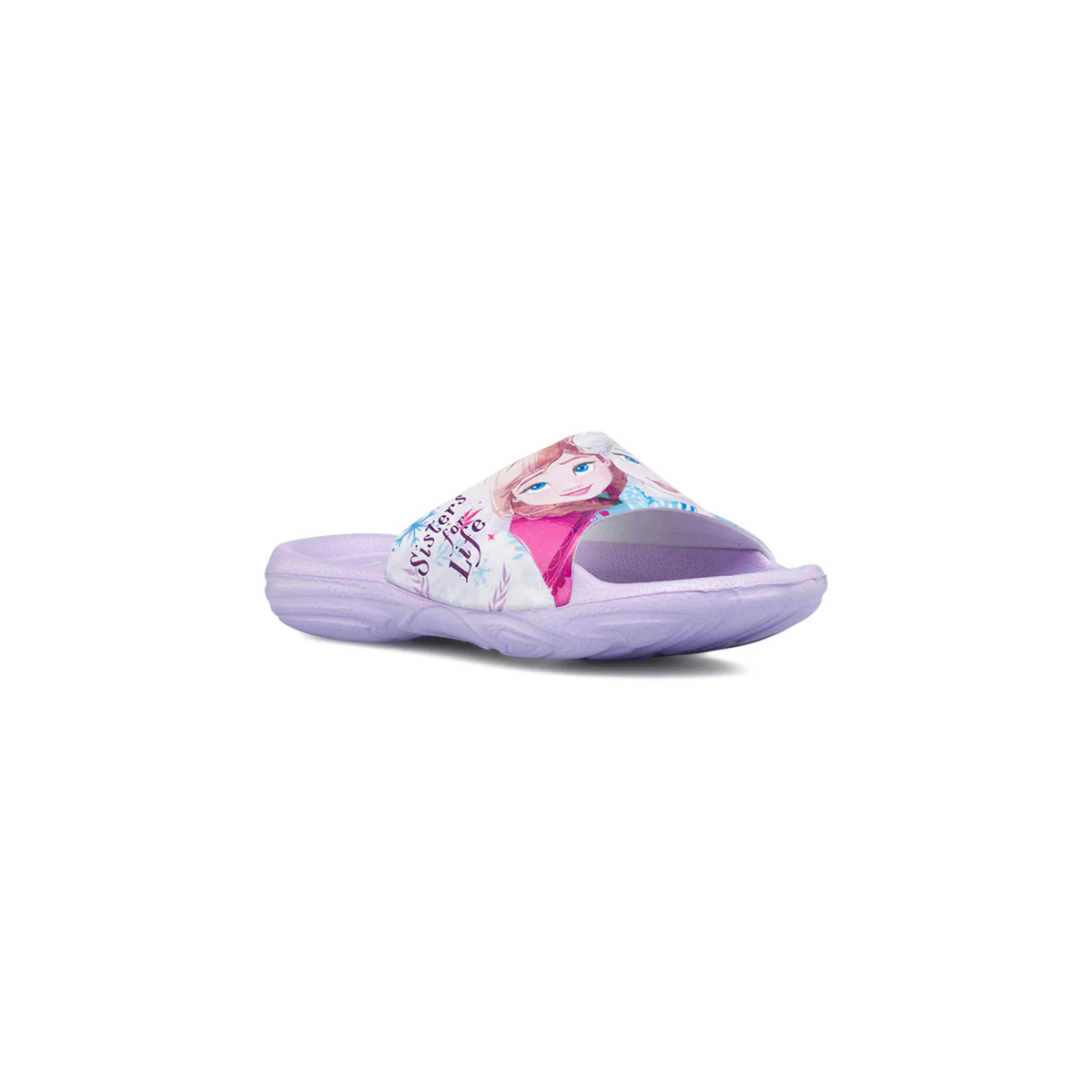 Ciabatte lilla da bambina con logo Frozen - Image 2