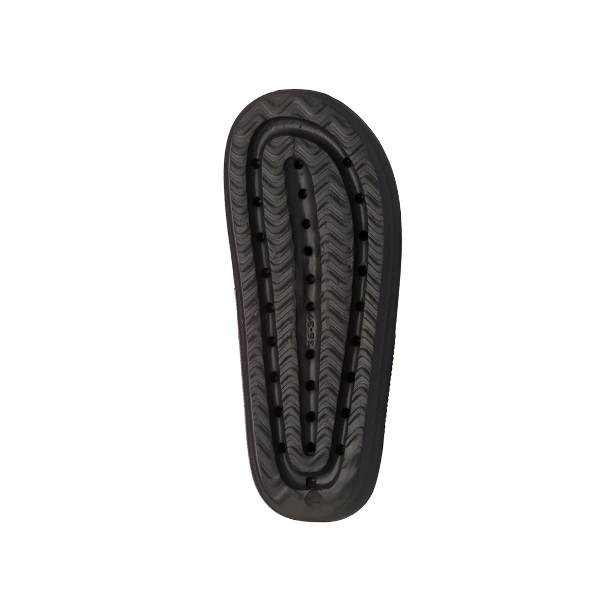 Ciabatte nere a fascia da Donna con suola platform Jog - Image 6