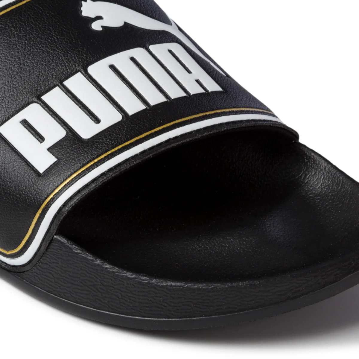 Ciabatte nere con logo a contrasto Puma Leadcat - Image 5