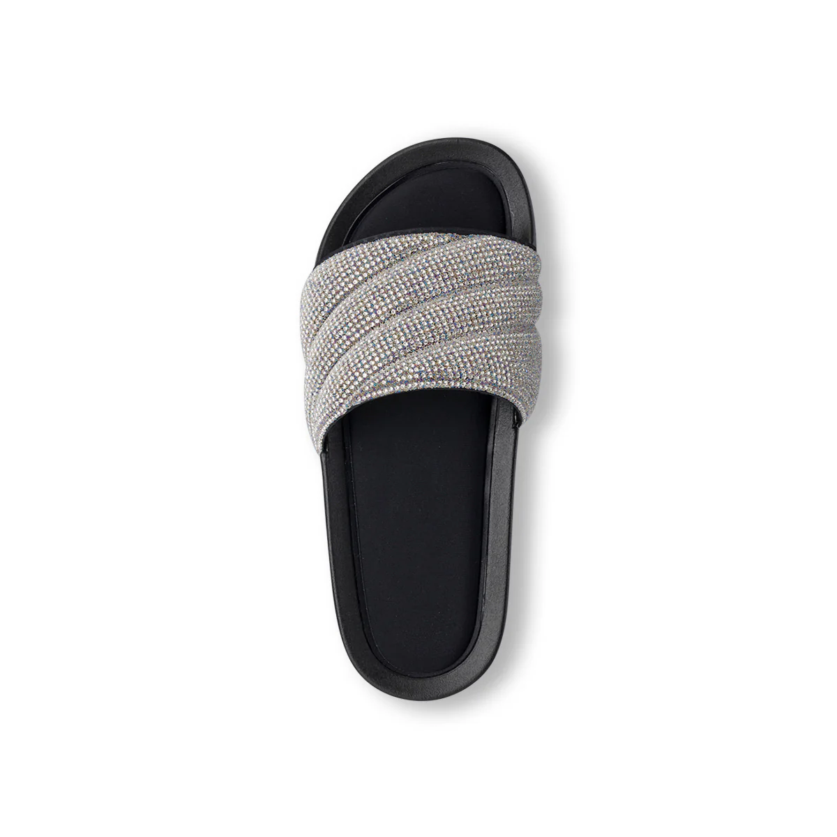 Ciabatte Nere da Donna con fascia Strass Lora Ferres On The Beach - Image 4