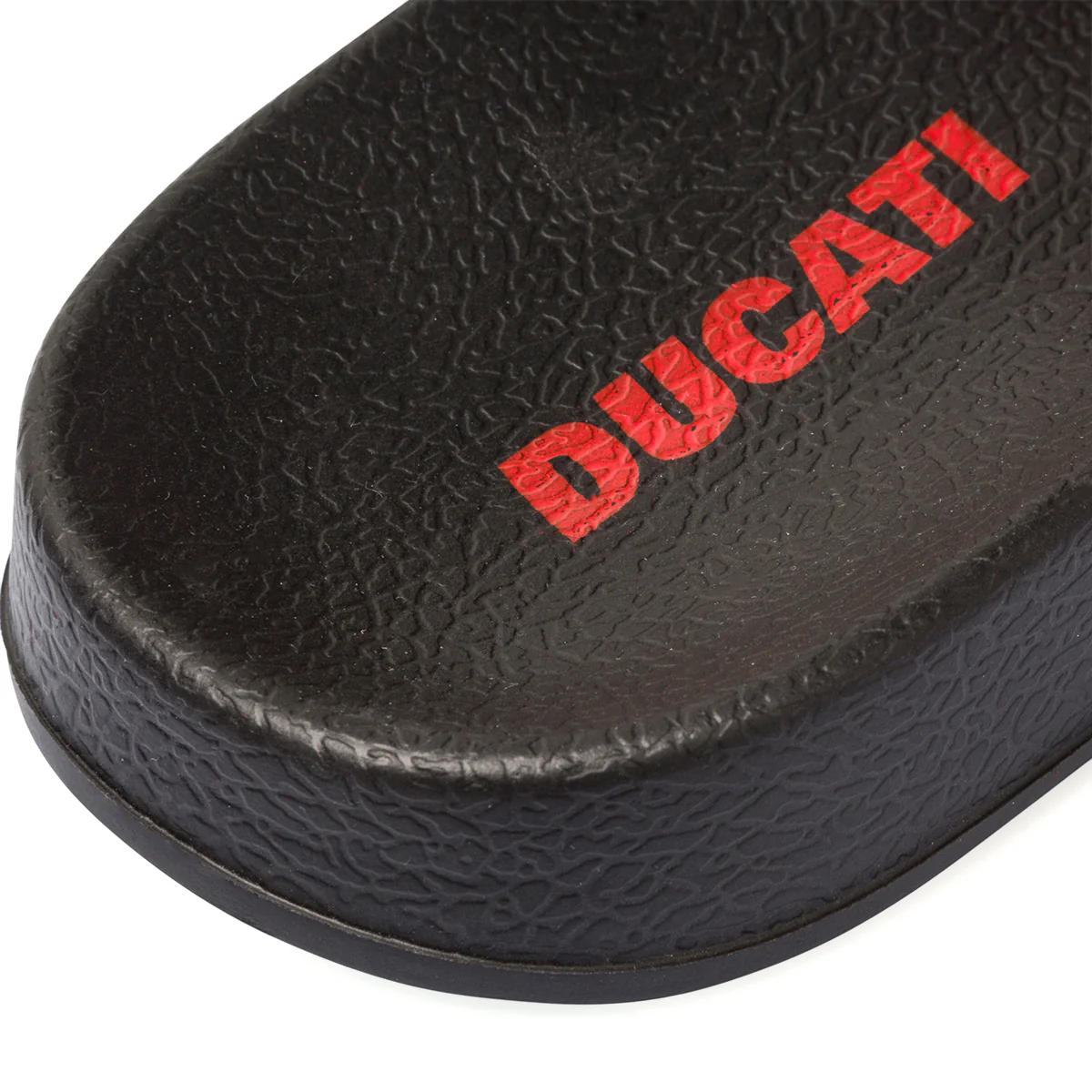Ciabatte nere da uomo con fascia rossa logata Ducati - Image 7