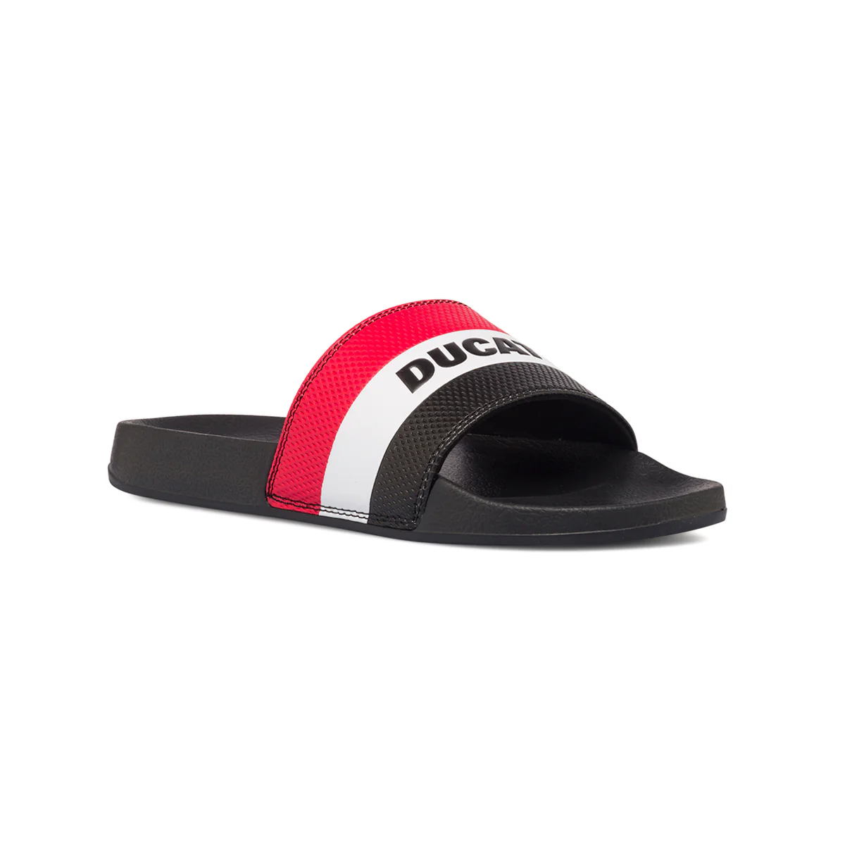 Ciabatte nere da uomo con fascia tricolore Ducati - Image 3