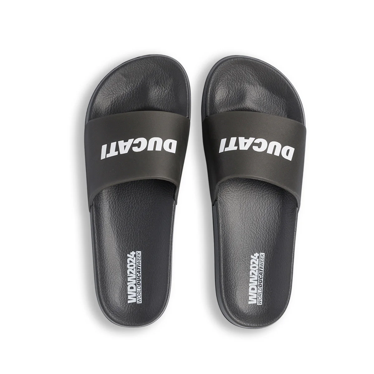 Ciabatte nere da uomo con logo Ducati WDW24 - Image 5