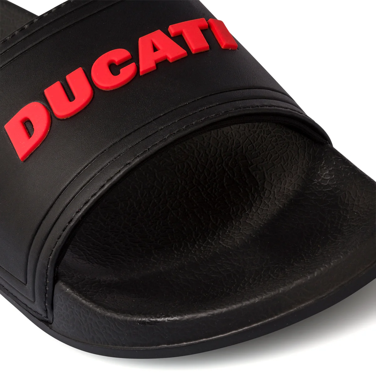 Ciabatte nere da uomo con logo gommato Ducati - Image 7