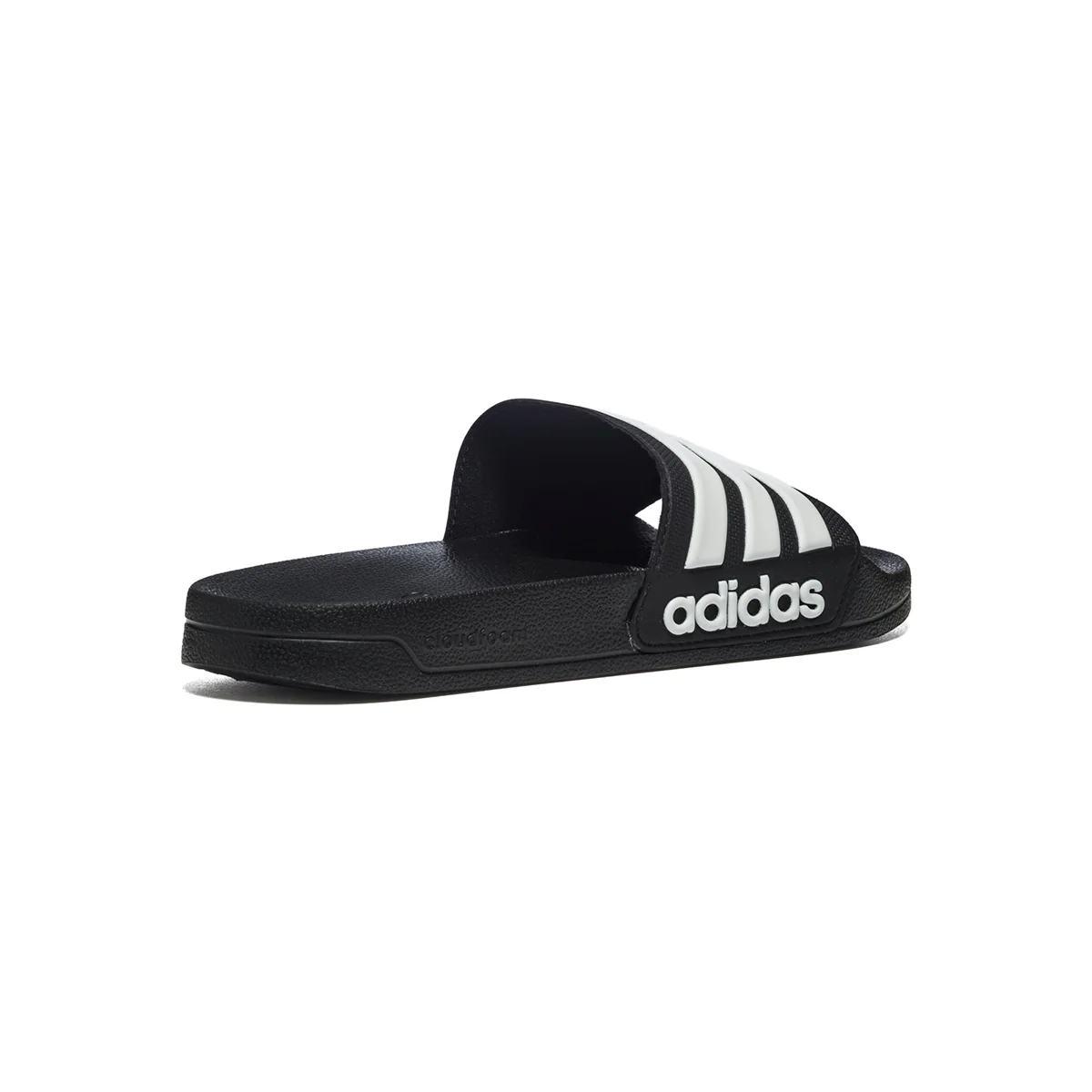 Ciabatte nere in gomma con strisce a contrasto adidas Adilette Shower - Image 3