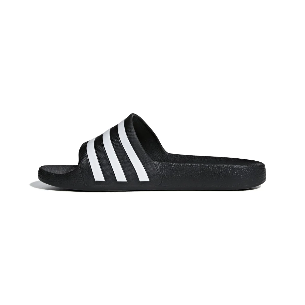 Ciabatte nere in gomma da uomo con logo a contrasto adidas Adilette Aqua - Image 6
