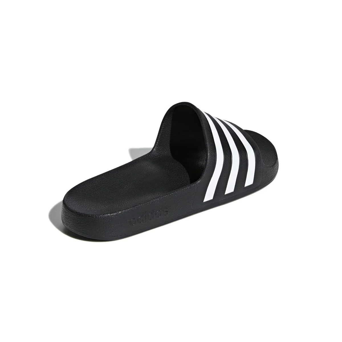 Ciabatte nere in gomma da uomo con logo a contrasto adidas Adilette Aqua - Image 7