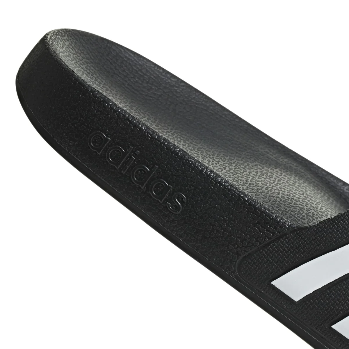 Ciabatte nere in gomma da uomo con logo a contrasto adidas Adilette Aqua - Image 9