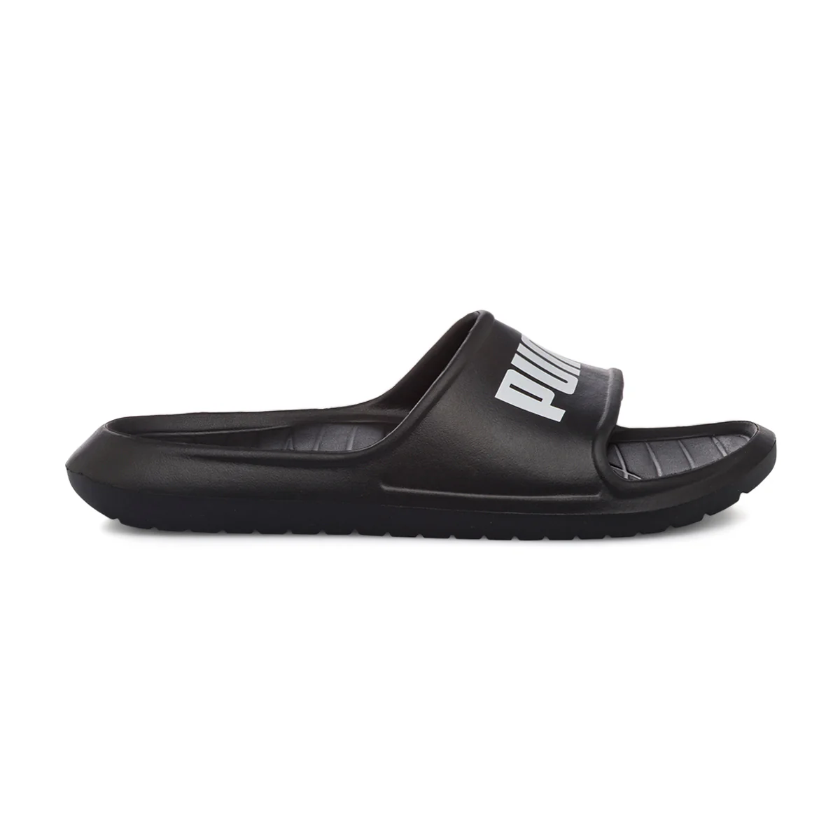 Ciabatte nere in gomma Unisex con logo Puma - Image 2