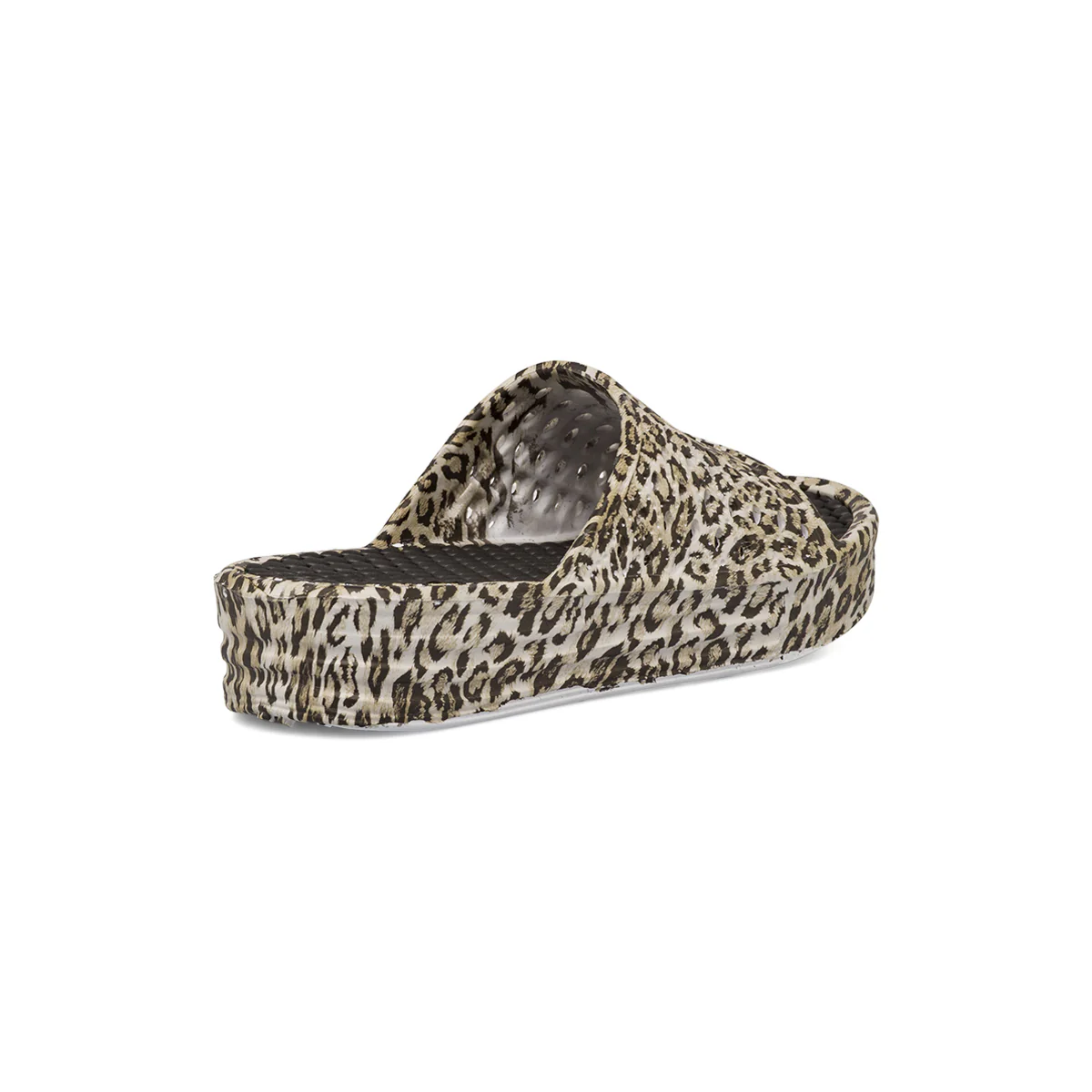 Ciabatte platform a fascia da Donna beige con stampa animalier Jog - Image 3
