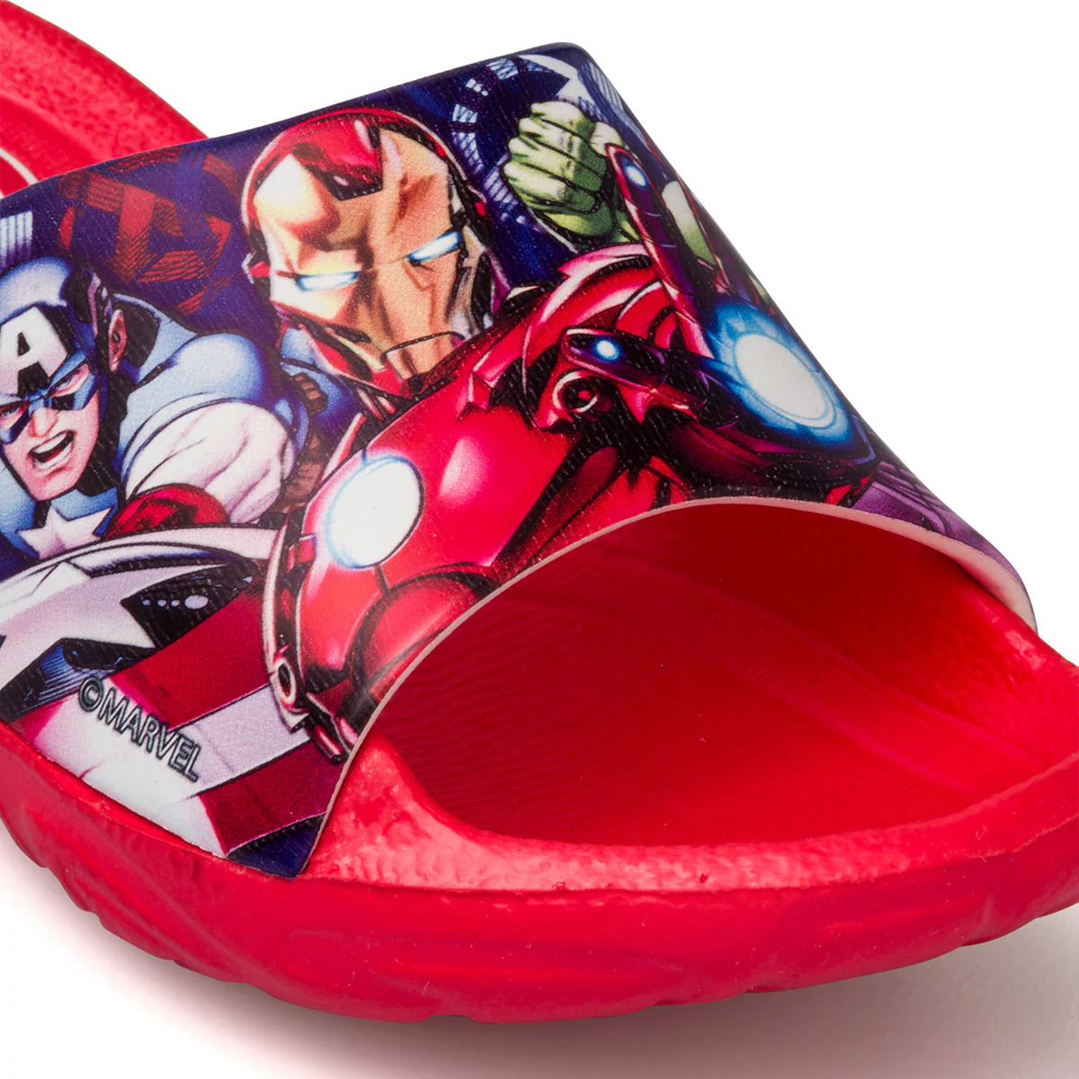 Ciabatte rosse da bambino con logo Avengers - Image 5