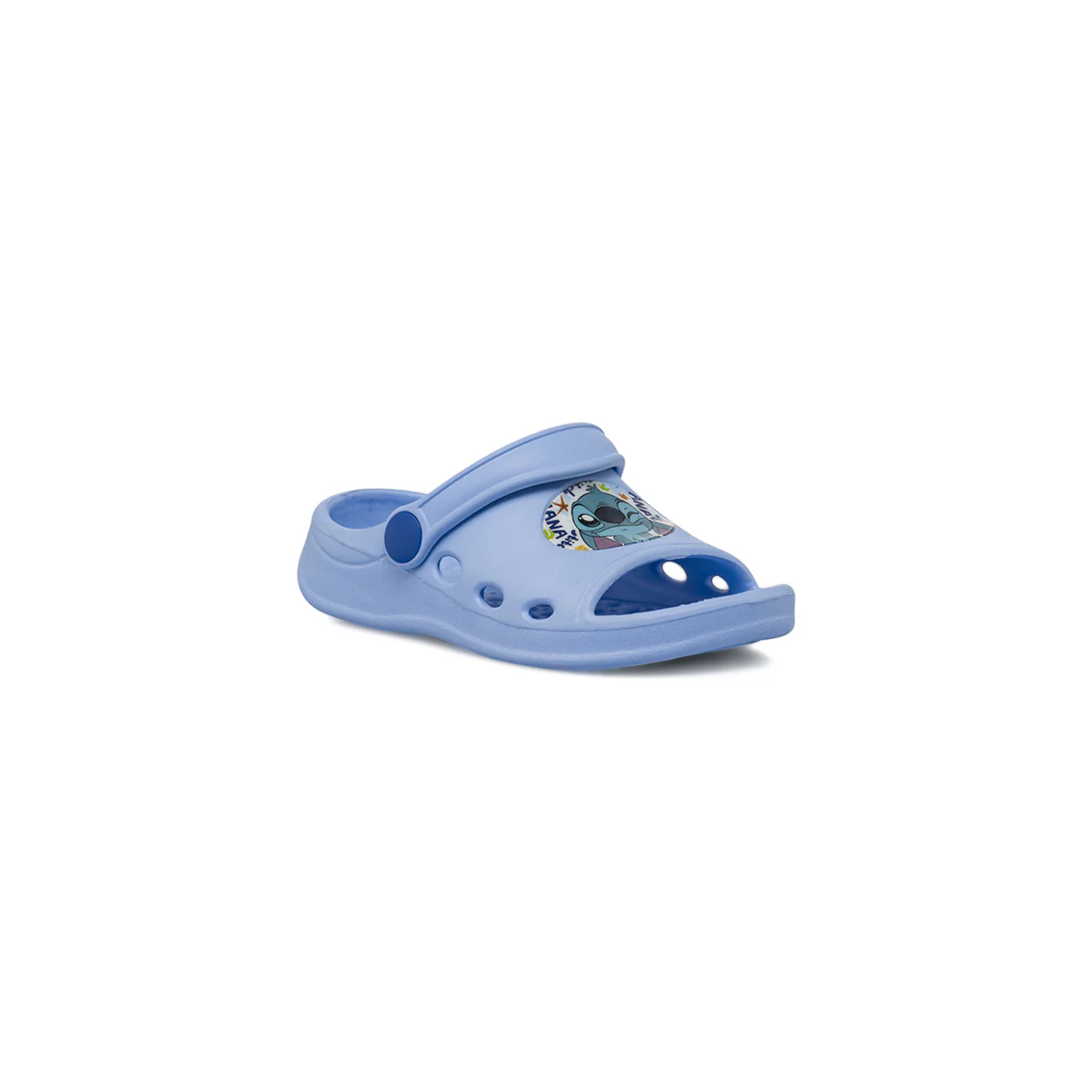 Ciabatte sabot azzurre da Bambina con cinturino e stampa Lilo & Stitch - Image 2