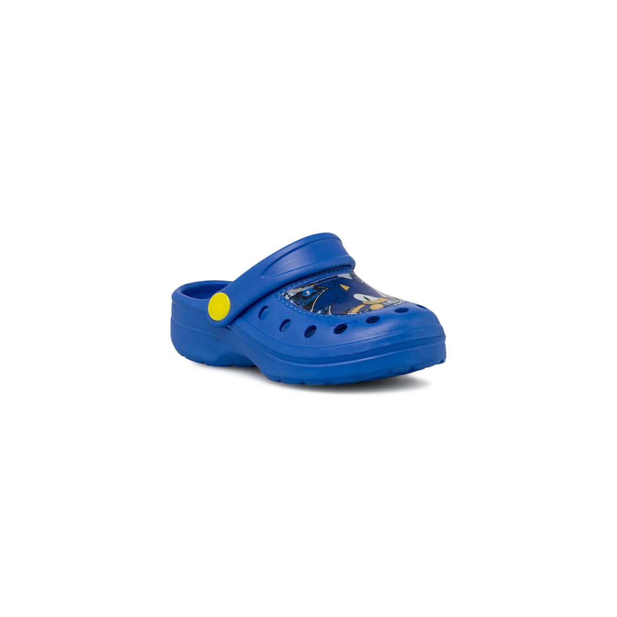 Ciabatte Sabot blu da Bambino con cinturino mobile e patch Sonic - Image 2