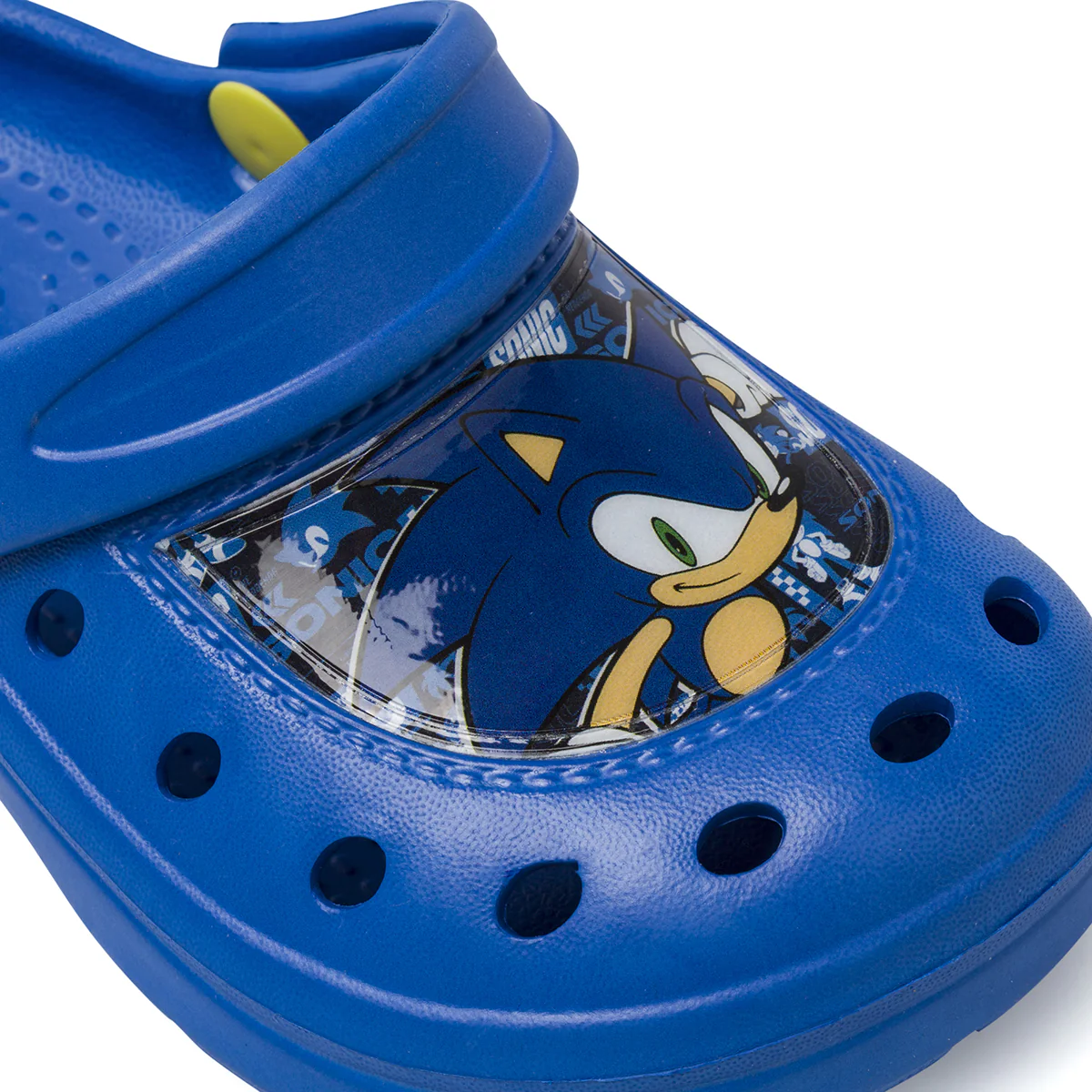 Ciabatte Sabot blu da Bambino con cinturino mobile e patch Sonic - Image 5