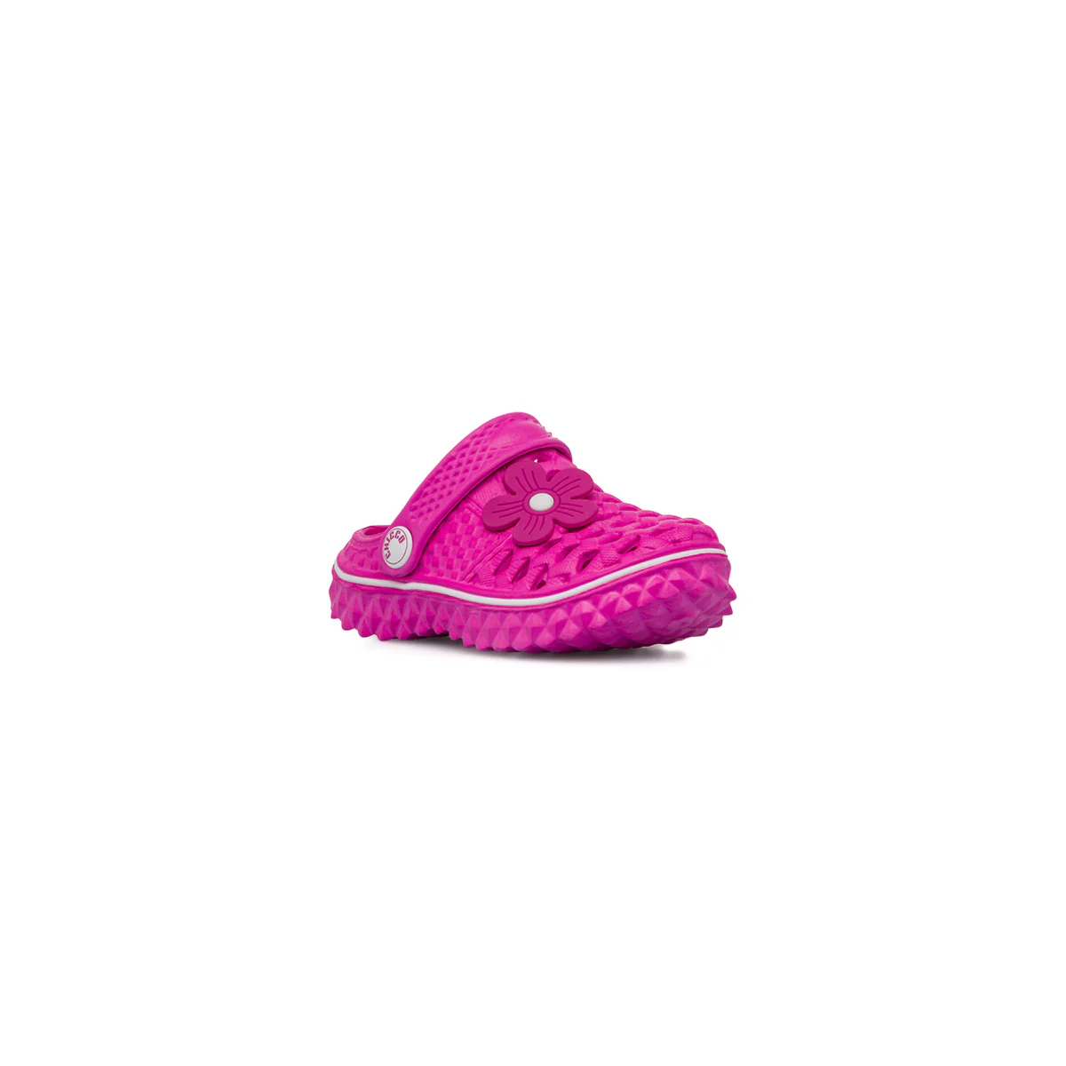 Ciabatte sabot primi passi bambina fucsia con fiore Chicco - Image 2