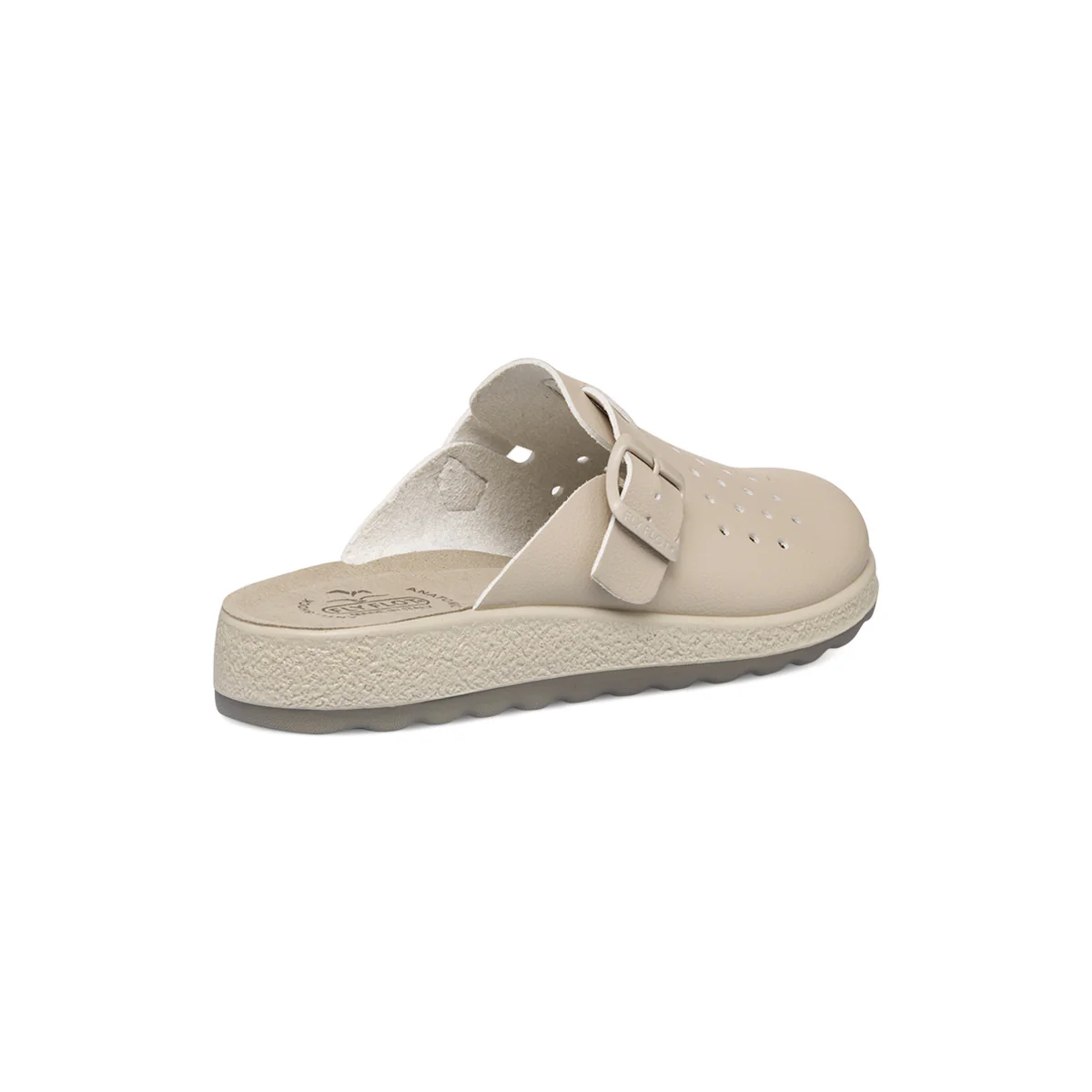 Ciabatte sanitarie beige da donna con sottopiede anti-shock Fly Flot - Image 3