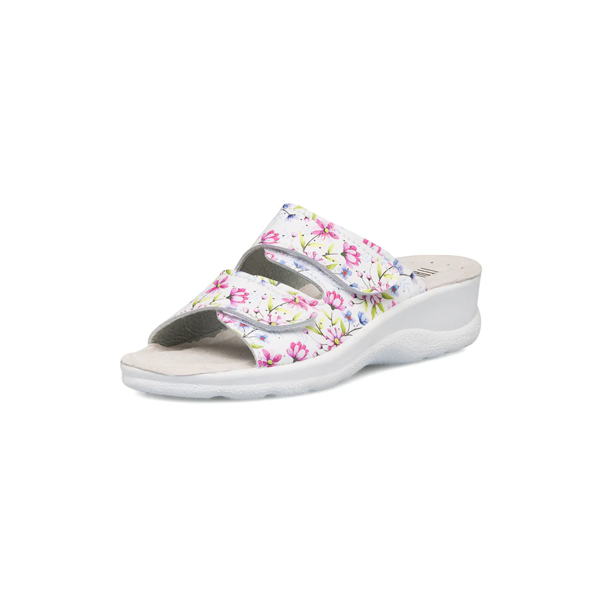 Ciabatte sanitarie bianche da donna con sottopiede in pelle Italia Trend - Image 2